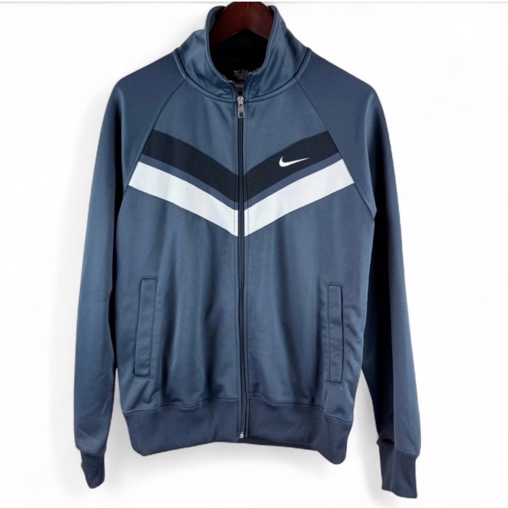 Nike the Athletic Dept Men's Vintage Track Jacket Chevron Full Zip Medium Retro